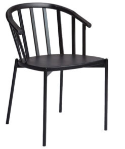 A black chair on a white background Create Alt Texts In Bulk For Wordpress